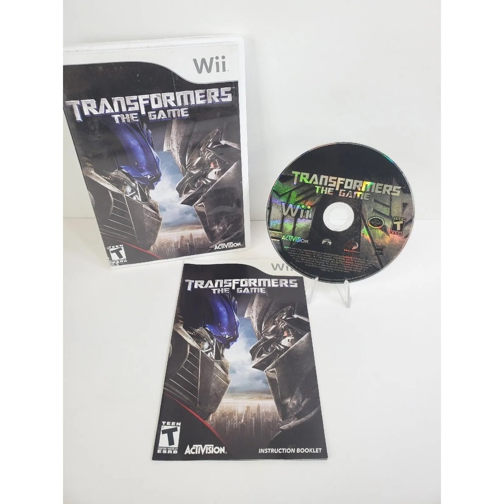 Transformers Wii The Game Nintendo Complete CIB Manual Working Tested